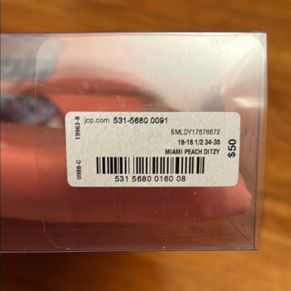 Stafford Men's Coral Dress Shirt - Picture 3 of 4